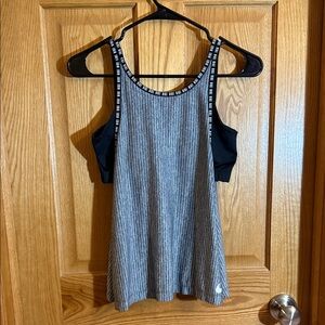 Nike Gray Striped Women's Tank Top